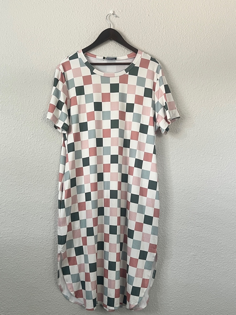 Sunshine & Rodeos Essentials Checkerboard Swing Dress Size L